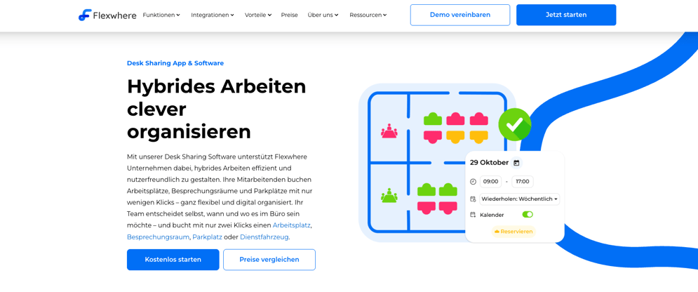 flexwhere desk sharing software