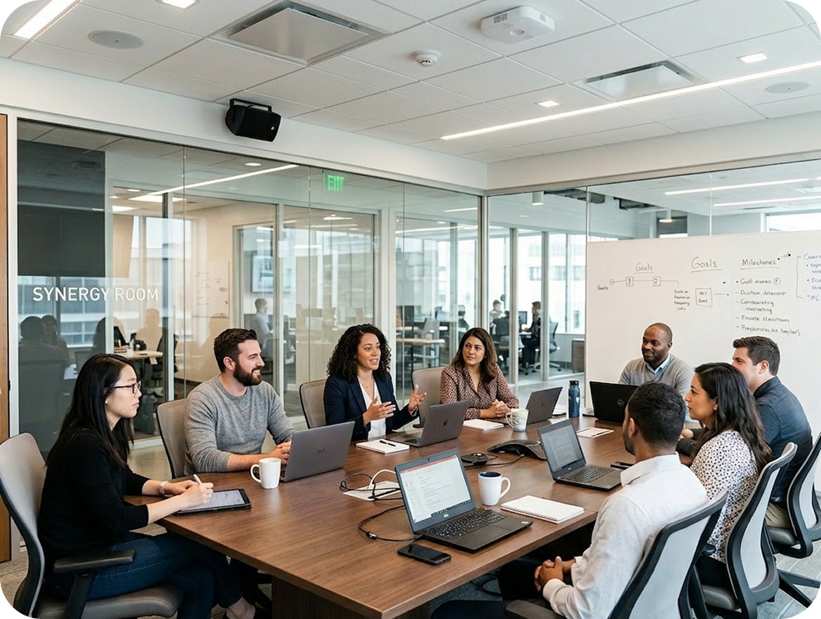 Tagungsraum mit Sensor